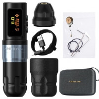 Беспроводная тату машинка Ambition Shura-X Wireless 3.5мм + 4.0мм - Silver